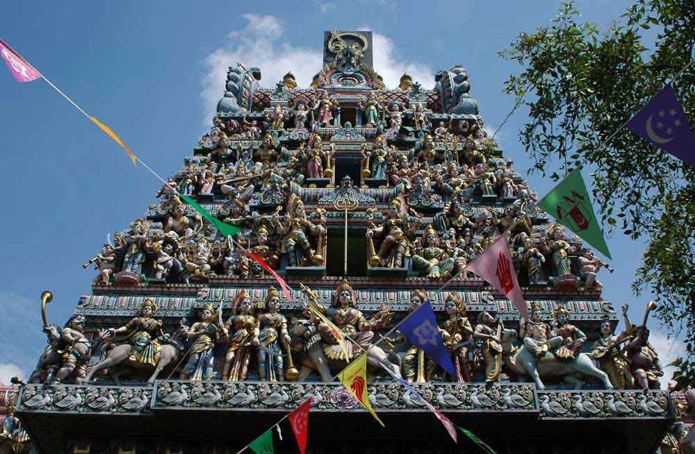 19 - Rep. de Singapur - Singapur, little India, templo de Sri Veeramakaliamman